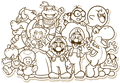 Stamp artwork from Super Nintendo World