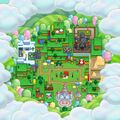 The map of Super Nintendo World at Universal Studios Hollywood