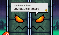 Dorguy the Third summoning the Underchomp in Super Paper Mario.