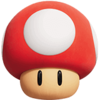 Artwork of a Super Mushroom for The Super Mario Bros. Movie