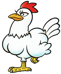 Wario's pet hen from Wario Land II