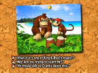 Photo of the story mode of Donkey Konga