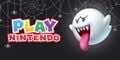 Promotional Play Nintendo graphic featuring a Boo