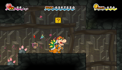 Twenty-fifth ? Block in Floro Caverns of Chapter 5-3 of Super Paper Mario.