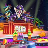 2020 New Year's Tour view of DS Waluigi Pinball in Mario Kart Tour