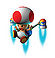 Mario Party 6 promotional artwork: Toad wearing the jetpack from his back. Inspired from the minigame Lunar-tics, version 1