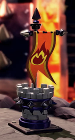 Lava Castle Goal-line decoration
