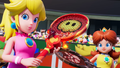 Peach and Daisy ready to use their Fever Rackets