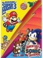Cover of the double pack of The Adventures of Super Mario Bros. 3: The Complete Series and Adventures of Sonic the Hedgehog: Volume 1