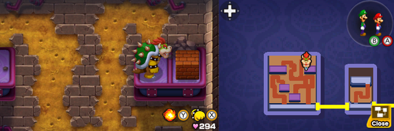 Block 42 in Peach's Castle of Mario & Luigi: Bowser's Inside Story + Bowser Jr.'s Journey.