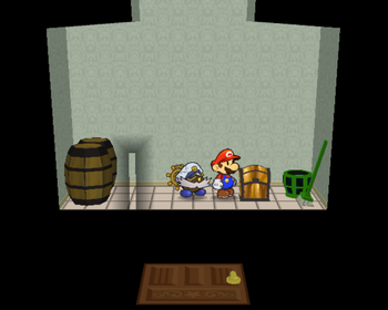 Only treasure chest in Poshley Heights of Paper Mario: The Thousand-Year Door.