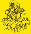 Artwork from Super Mario All-Stars