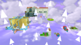A screenshot of Flipsville Galaxy during the "Flip-Flopping in Flipsville" mission from Super Mario Galaxy 2.