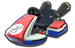 Mario, Baby Mario, and red Mii's Standard Kart body from Mario Kart 8