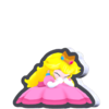 Crouching Peach Standee from Super Mario Bros. Wonder