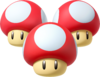 A Triple Mushroom in Mario Kart 8