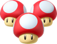 A Triple Mushroom in Mario Kart 8