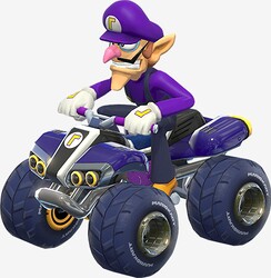 Waluigi from Mario Kart 8