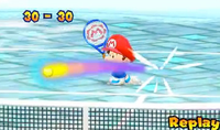 Baby Mario in Mario Tennis Open