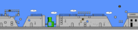 The Berlin Wall in Mario's Time Machine (NES)