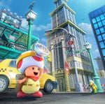 Artwork of Captain Toad in New Donk City