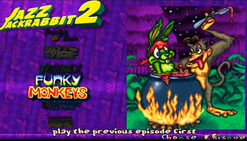 File:Jazz Jackrabbit Funky Monkeys.jpg
