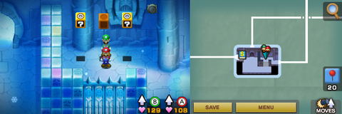 Blocks 23 and 24 in Joke's End of Mario & Luigi: Superstar Saga + Bowser's Minions.