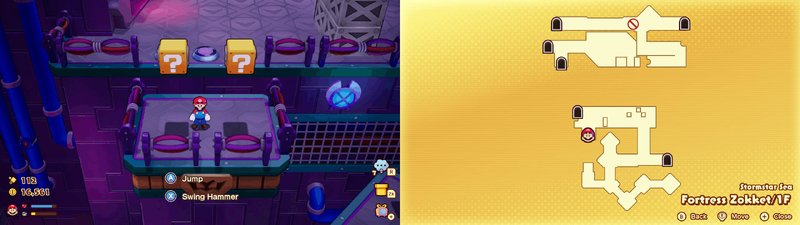 Blocks 25-26 in Fortress Zokket from Mario & Luigi: Brothership