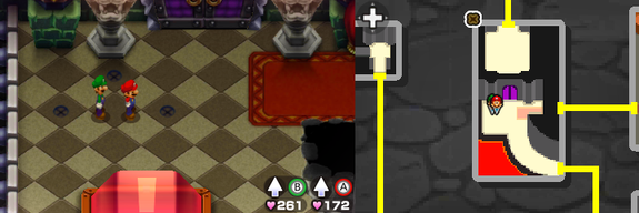 Location of the fifth, sixth and seventh beanholes in Bowser's Castle.