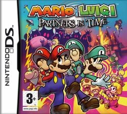 The European box art for Mario & Luigi: Partners in Time
