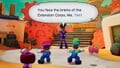 Ten about to battle Mario and Luigi on Desolatt Island