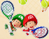 A sticker for the player card in Mario Tennis Fever