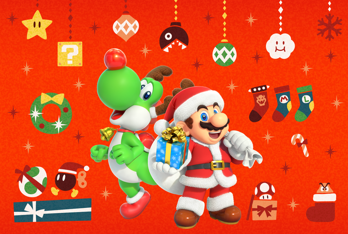 FileMario and Yoshi Holiday Jigsaw Puzzle Online.png Super Mario
