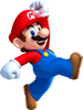 Artwork of Mario in New Super Mario Bros. U