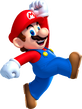 Artwork of Mario in New Super Mario Bros. U