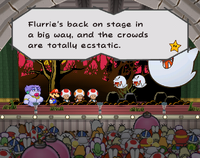 Flurrie and Doopliss performing in a play in the epilogue of Paper Mario: The Thousand-Year Door