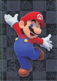 Mario silver card from the Super Mario Trading Card Collection