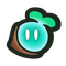 A turquoise Wonder Seed icon from Super Mario Bros. Wonder