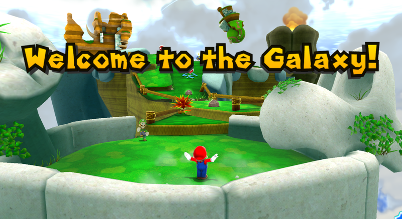 File:SMG2 Yoshi Star Welcome.png
