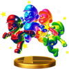 Rainbow Mario trophy from Super Smash Bros. for Wii U