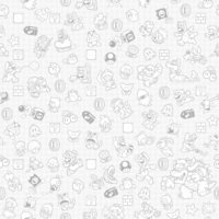 Artwork of a Stamp background, from Super Mario 3D World.