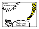 Slideshow comic panel in WarioWare: Snapped!
