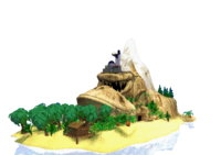 Donkey Kong Island in the GBA version of Donkey Kong Country