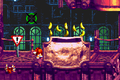 Squitter goes behind a wall for cover in the Game Boy Advance version