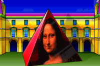 The Louvre in the DOS release of Mario is Missing!