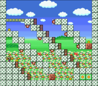 Level 9-8 map in the game Mario & Wario.