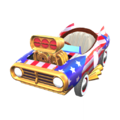 Slim tires (Mario Kart 7) on the Star-Spangled Flyer