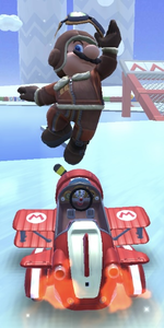 Mario (Aviator) performing a trick.