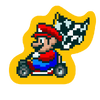 A sticker from Mario Kart World