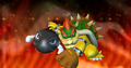 Bowser using his Star Pitch, Killer Ball
